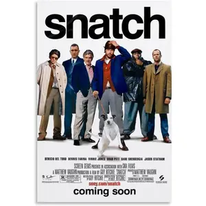 Snatch Movie Poster Canvas Art Posters for Room Aesthetic And Wall Art Picture Living Room Decor Poster