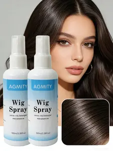 2Pcs Wig Care Solution Leave-In Conditioner Detangler Spray Anti-Frizz Nourishing Repair Dry Wig Hair Care