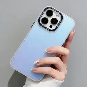 Slim Iridescent Chameleon Phone Case for IPhone 17 16 15 14 13 12 11 Pro Max XS Max 7 8 Plus Shockproof Anti-Scratch Aesthetic Cover