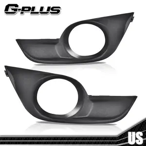 Fit For 2013-2015 Nissan Altima Front Bumper Fog Light Trim Bezel Left+Right