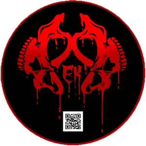 E-Kaine Logo Sticker with QR code for website