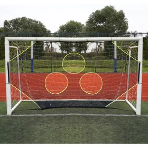 Soccer Goal Target Net with 7 Bright Scoring Target Zones,Soccer   Aid, Soccer  Equipment Accessory (Target net only,Soccer Goal Not Included)