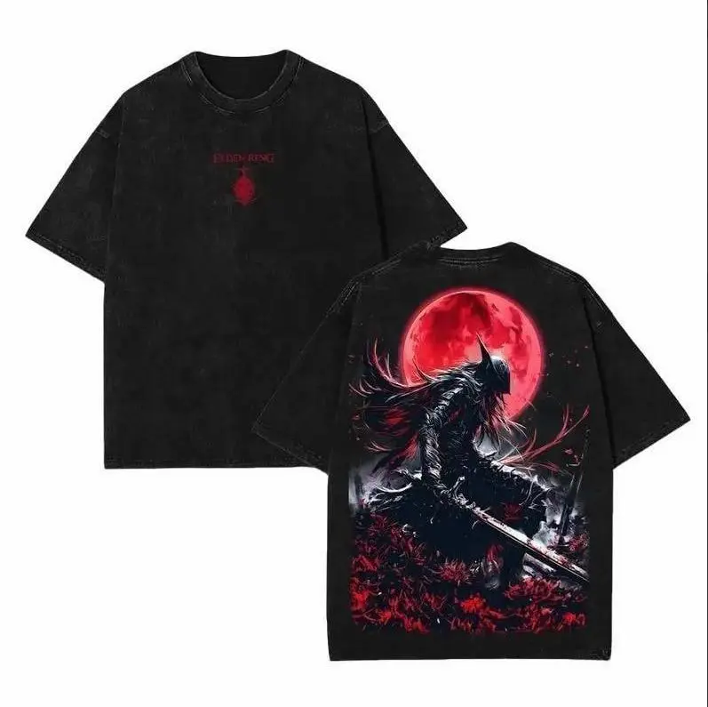 Elden Ring Maliketh The Black Blade T-Shirt, Vintage Washed Gaming Sweatshirt, Streetwear Hoodie for Men and Women, Gift for Elden Ring Player