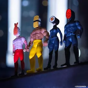 In Stock Japanese Kenelephant Sushi Samurai Miniature Japanese Food Theme Action Figure Decor Collection Decorations Model Toy