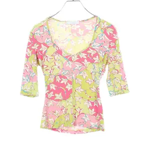 Pre-owned pucci Other Small Leather Goods Emilio V Neck Rayon Top
