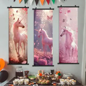 Dreamy Unicorn Art Poster Set, Modern Living Room Decor, Waterproof Home Wall Art, Bedroom Mural, Corridor Decoration
