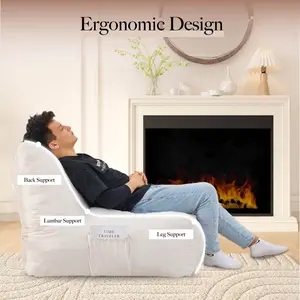 (High end and high-quality)Bean Bag Chair, Cozy Lazy Sofa, Inflatable Floor Beanbags Filled with High-Density Foam, Memory Foam Bean Bag for Living Spaces, Bedrooms, and Workspaces