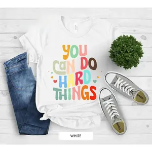 You Can Do Hard Things Teacher Shirt, Inspirational School Counselor Shirt, Special Education Teacher Shirt, Special Ed Teacher Appreciation，tee
