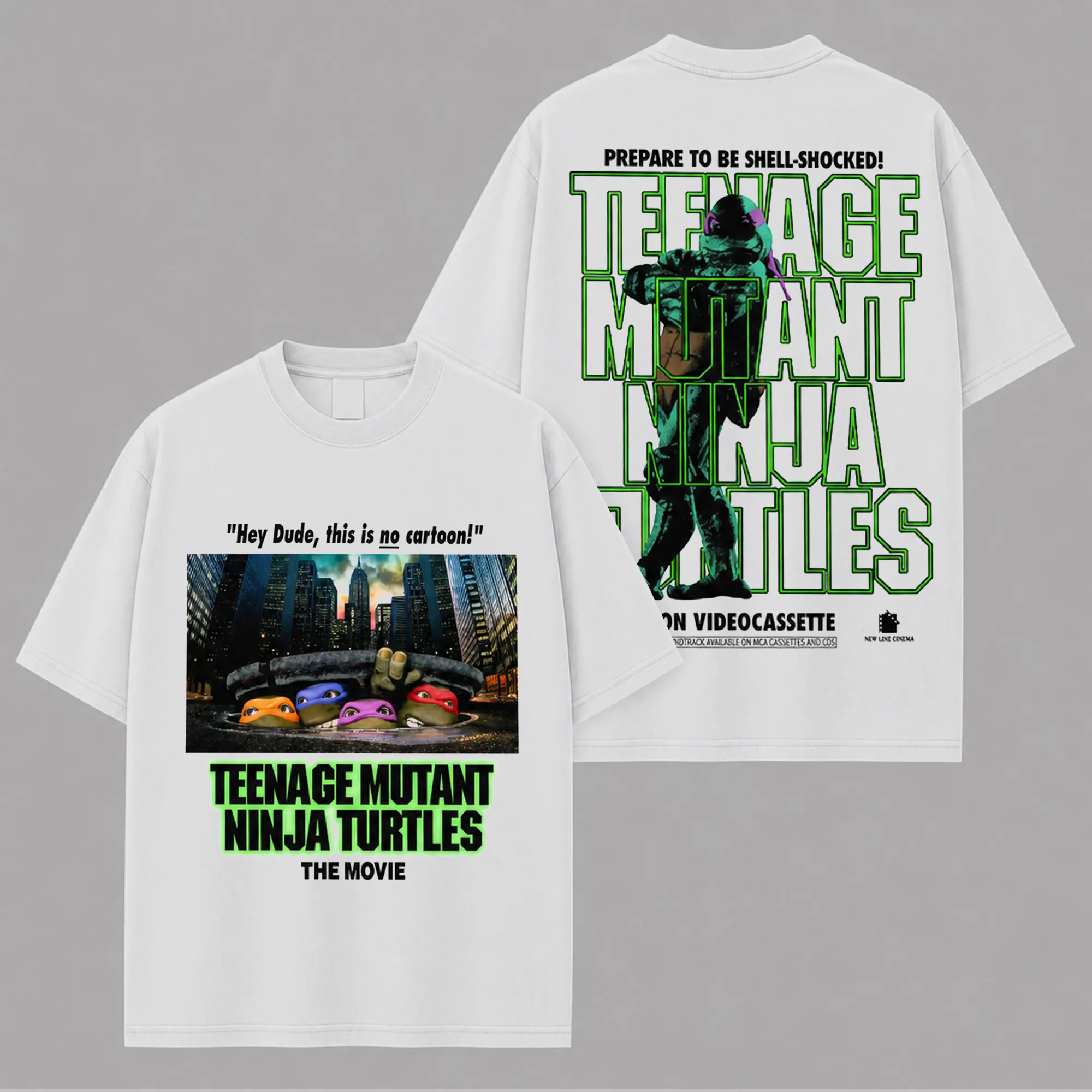 Teenage Mutant Ninja Turtles Movie T-Shirt, TMNT Retro Graphic Tee, Sewer Heroes Fan Shirt, Turtle Brothers Movie Apparel, Vintage Cartoon Adventure Merch, Unisex Cotton Streetwear Tee