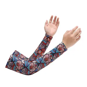 Sunscreen ice sleeves men's outdoor fishing flower arm UV protection ice silk sleeves wholesale driving arm guard breathable