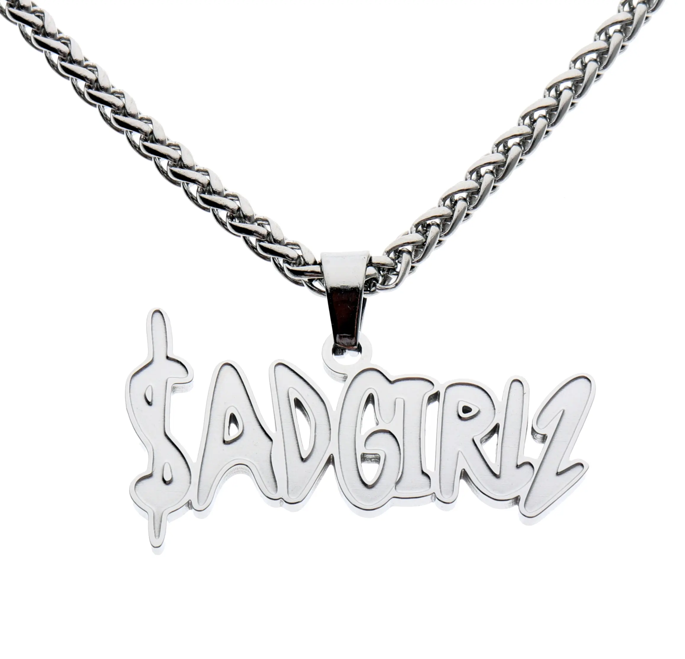 Sadgirlz Junior H Corridos Tumbados High Quality Stainless Steel Chain Necklace
