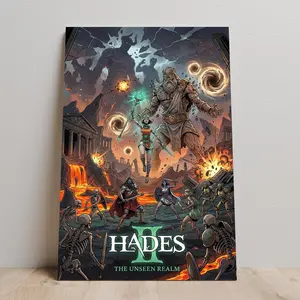 Hades 2 Poster, Melinoe Wall Art, Unframed Canvas Print, Game Decor, Gift for Gamers