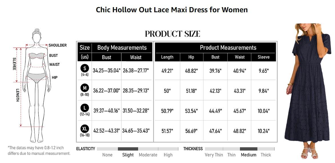 MEROKEETY Women's Spring Summer Floral Maxi Dress 2026 Boho Eyelet Hollow Out Lace Short Sleeve A Line Tiered Flowy Dresses MEROKEETY Women's Spring Summer Floral Maxi Dress 2026 Boho Eyelet Hollow Out Lace Short Sleeve A Line Tiered Flowy Dresses