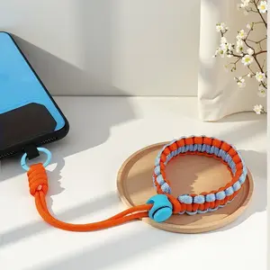 Adjustable Anti-Theft Travel Phone Lanyard with Handwoven Wristband, Universal Ccd Pet Camera Case with Metal Clip for Safe Carrying