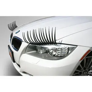 1001UB Classic Black Adhesive Vinyl Car Eyelash Decal - Automotive Accessories, Decal for Cars, Fun Vibe Women's Exterior Accessory