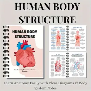 Student and Artist Learning Log, Human Anatomy Guide, Systems Muscles Organs Bones, Beginner Art Practice, Essential Study Tool