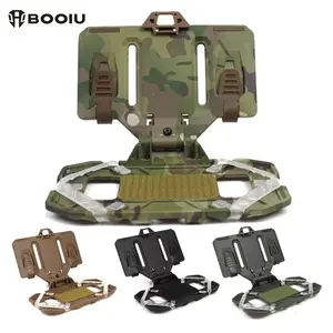 BOOIU Tactical Molle Folding Navigation Board CS Airsoft Panel Molle Carrier Board Mobile Phone Holder Mount Accessones