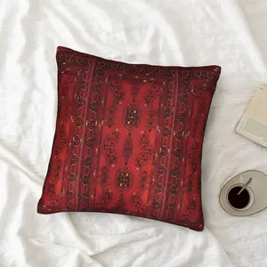 1 PC Persian Vintage Decorative Cushion Cover, Soft & Durable, Ideal for Living Room & Bedroom, No Pillows Included