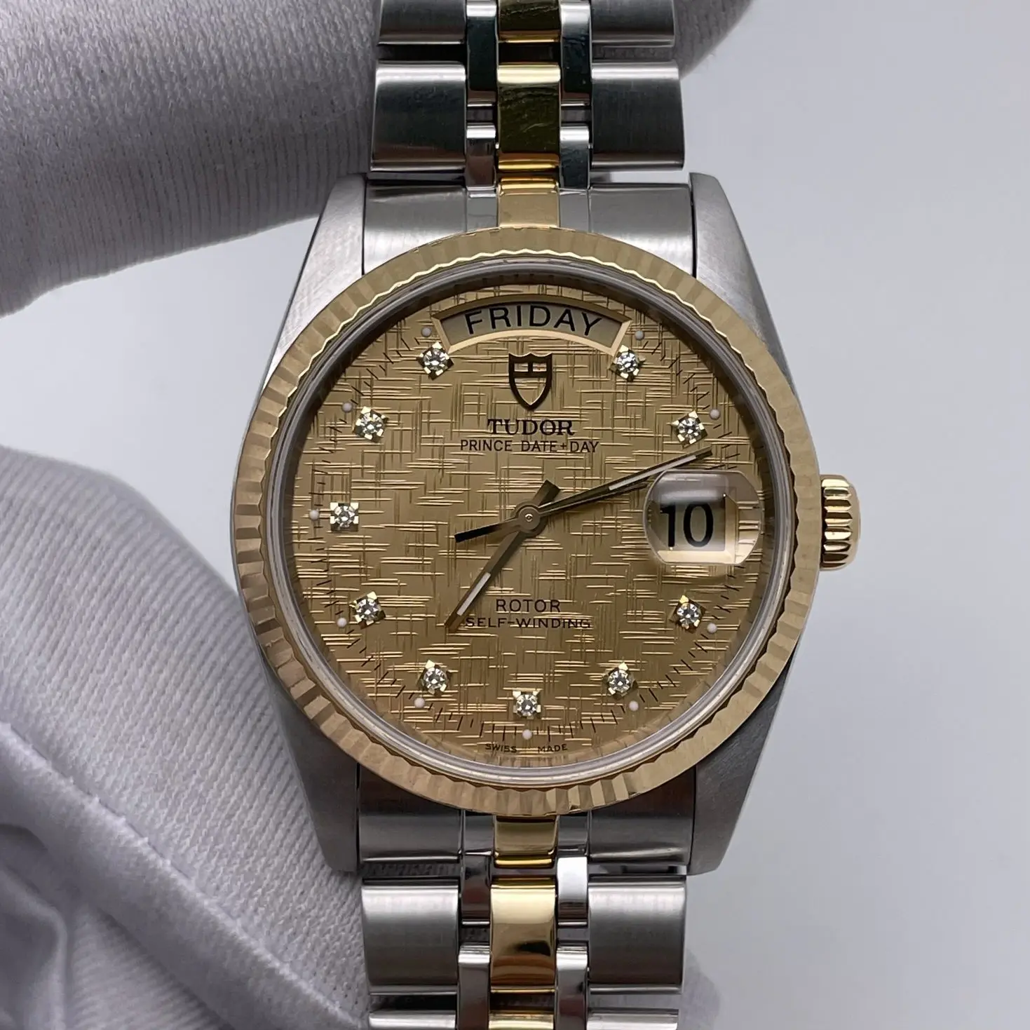 TUDOR Prince Date-Day Collection / (Original Diamond-Set) Dial36mm Reference: M76213-0007/8071