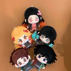 2026 new Demon Slayer anime Nezuko plush Fill Doll decoration Kawaii Pillow Product Japanese Anime Ghost Slayer Blade Doll Tanjiro gifts