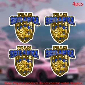 Cricket Sri lanka Sticker-Car stickers for doors, windows, laptops, luggage, furniture and bumpers-durable adhesive vinyl material