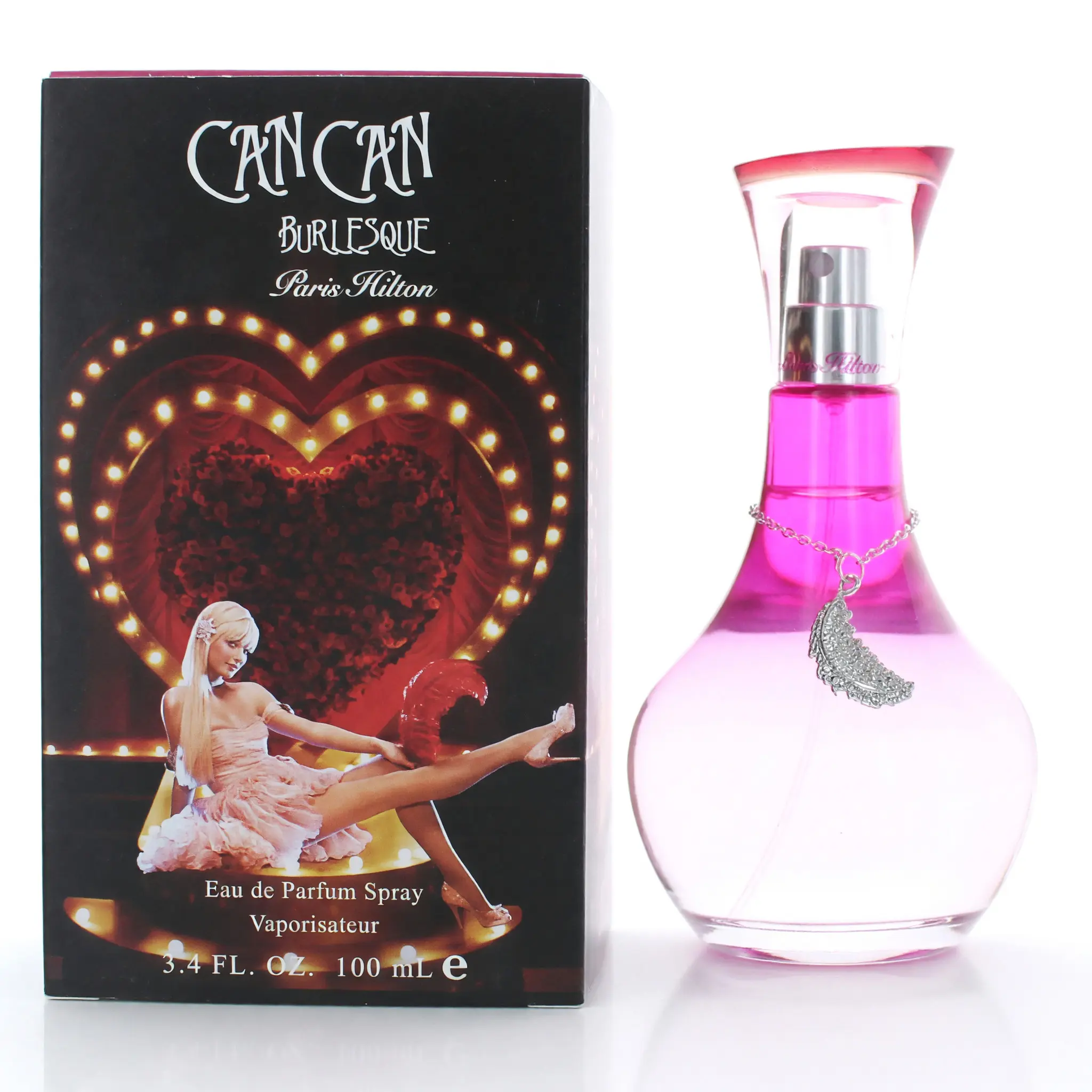 Can Can Burlesque by Paris Hilton Women's EDP Spray - 3.4 oz (3 to 3.9 fl oz), Citrus, Floral, Fruity, Musk Notes, Eau De Parfum Women's Fragrance, Berry Women's Fragrance