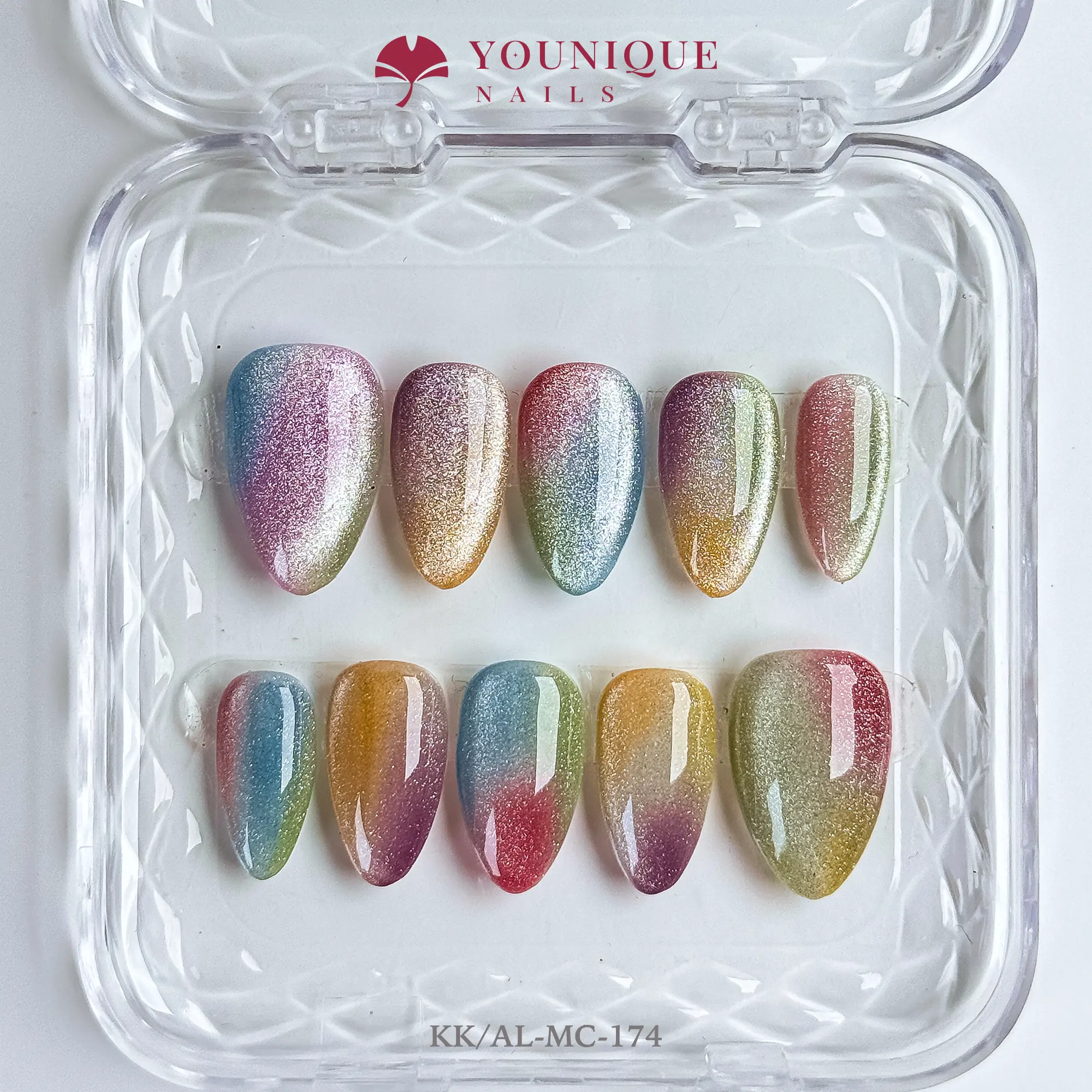 Younique Nails | 10PCS 100% Handmade Press-On Nails | Reusable Colorful Art