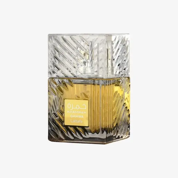 Lattafa Khamrah Qahwa - Coffee, Vanilla, Warm Spicy, Caramel - Eau de Parfum Long-Lasting Fragrance for Unisex, 3.40 Ounce / 100 ml