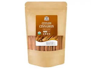52USA Organic Ceylon Cinnamon Sticks, 1 Ounce (Pack of 1), True Cinnamon Farmed in Sri Lanka, Whole Cinnamon Sticks Bulk, Vegan, Non GMO, 28g