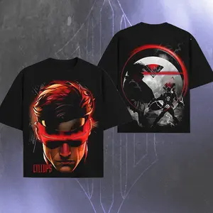 Cyclops MMCU X Mutants Double Printed Oversize Lightweight TV Show Graphic Top Cotton Gift T-Shirt For Comic Lover, Gift T-Shirt For Movie Lover