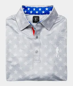 Americana Polo - Mens Performance Golf Polo - U Suck at Golf
