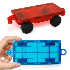 Magnetic Blocks Building Toys, STEM Preschoolers Learning Educational Magnetic Block learning DIY Build Design Toy, Magnetic Tiles Stacking, for 3 - 6 Years Old Best Birthday Halloween Gifts, Stem Learning Tool