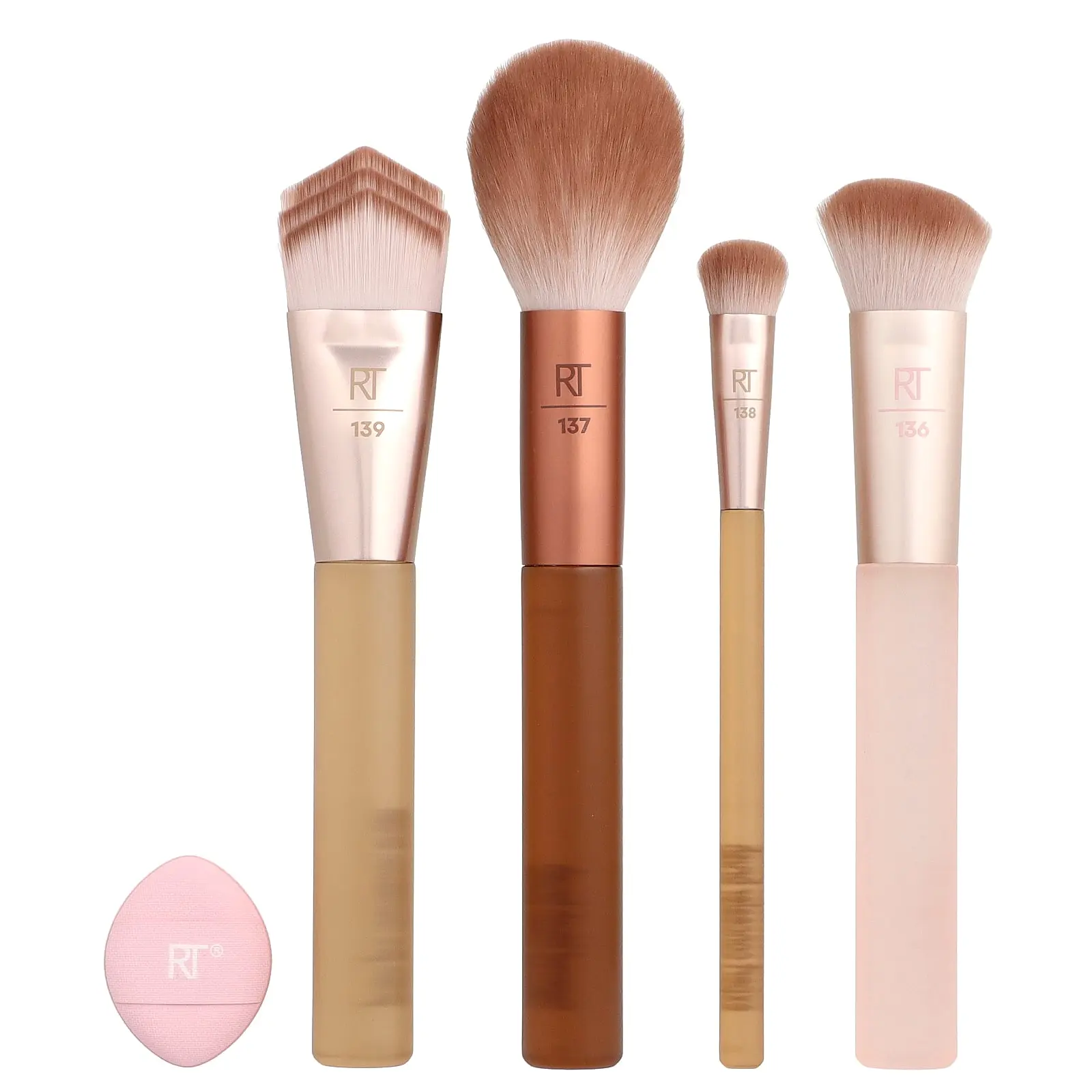 Real Techniques New Nudes 2.0, Blurred Base Set, 5 Piece Set