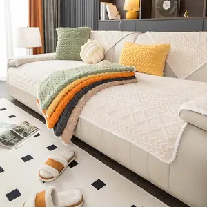 Modern Style Pet-Friendly Sofa Cover, Couch Slipcover, slipcovers for couches and sofas, Anti-Slip Washable Fabric Protector, Soft Sofa Protector, Easy Clean Home Decor for Living Room & Bedroom