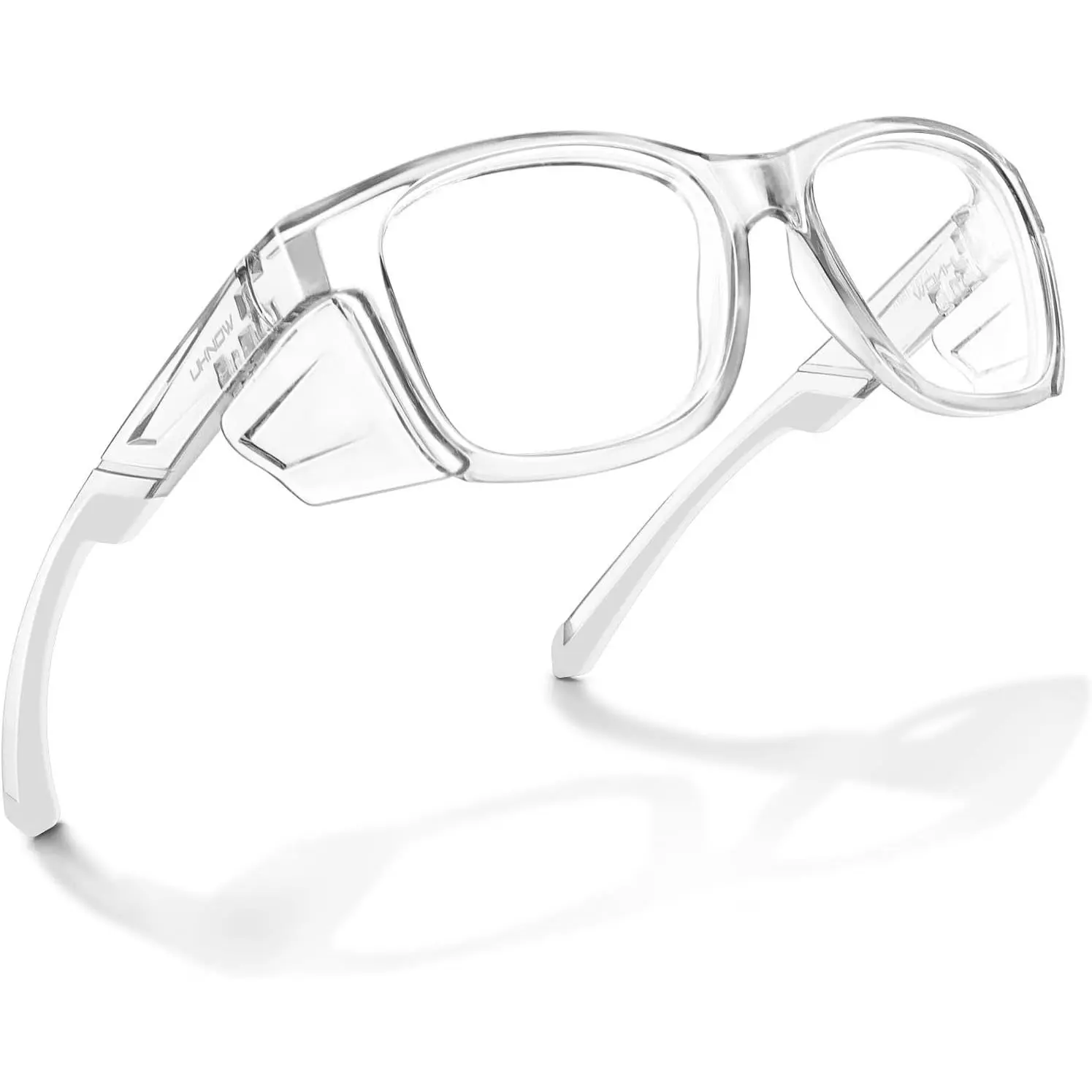 Safety Glasses with Anti-Fog Lenses, Eye Protection, Detachable Side Shields, 2 Additional Shields, ANSI Z87.1 Certified Protective Eyewear, Blocks Harmful UV Radiation