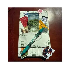 Portal Deluxe Gift Set - Signed author copy of Portal in the Mist with custom pen, bookmark, crystals, stickers, and more goodies!
