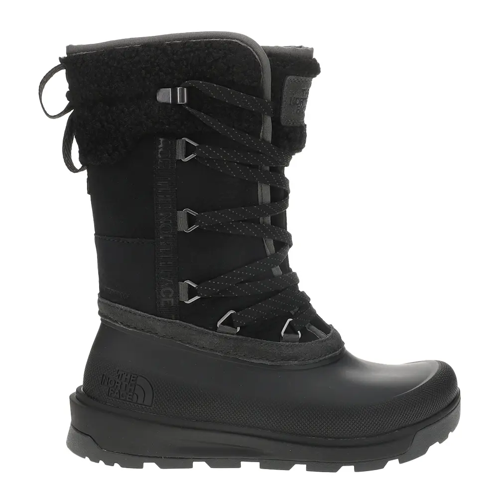 The North Face Womens Shellista Vi Mid Waterproof Insulated Lace Up Winter Casual Boots Mid Calf - Black