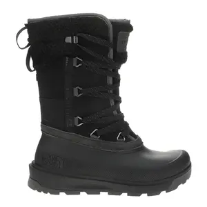The North Face Womens Shellista Vi Mid Waterproof Insulated Lace Up Winter Casual Boots Mid Calf - Black