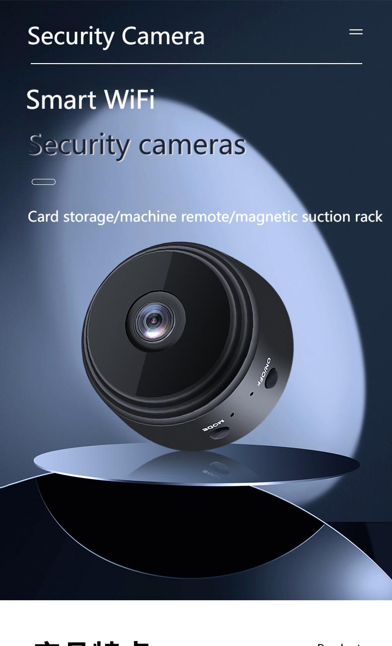 Mini HD WiFi Wireless Remote Night Vision Camera / Night Vision Action Camera, Basic style wifi