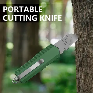 Aluminum Alloy Outdoor Knife Set, Craft Knife, Portable Knife, Window Breaker, Multi-Function Cutting Tool, Durable & Versatile