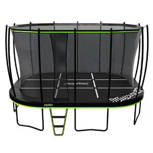 JumpFlex MEGA 17' Trampoline, Large Outdoor Jumping Play Set with Net and Ladder