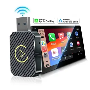 2026 Upgrade Android Wireless Carplay USB Stick, Wireless Carplay Adapter, Carplay Android Auto, Stable Fast Connection, No Delay, iOS/android Compatible, Perfect Gift for Your Car