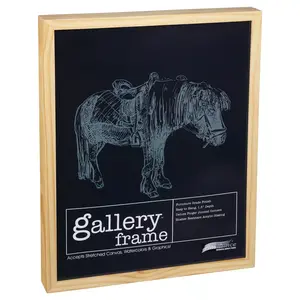 Ambiance Gallery Wood 1.5" Deep Picture Frame -  [Natural - 11x14"]
