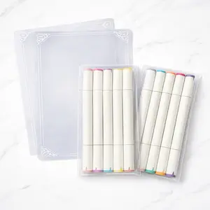 2 pack Coloring Book Page Protectors + Coloring Book Premium Markers (6-Pack)