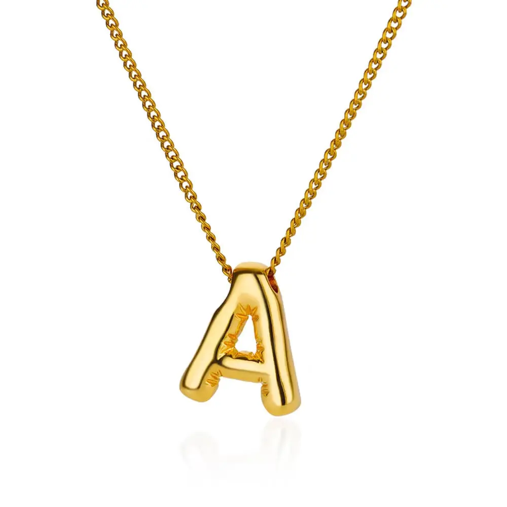 Initial Pendant Necklace Initial Pendant Necklace