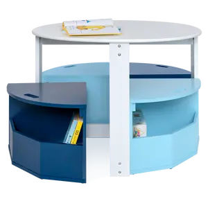 Milliard Kids Nesting Play Table and Chair Set with Storage