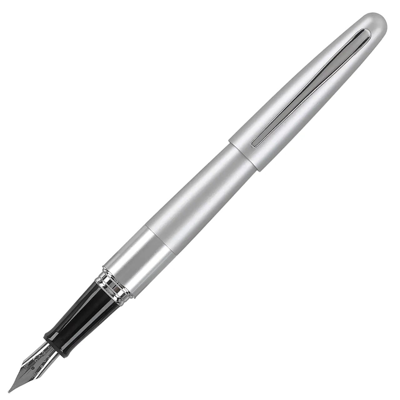 Pilot Metropolitan Medium Nib Fountain Pen, Silver