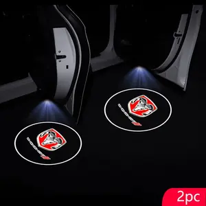 Car Door LED HD Welcomecourtesy Shadow Projector Lamp, Logo Light for Dodge Challenger Charger Journey RAM Durango Srt Dart