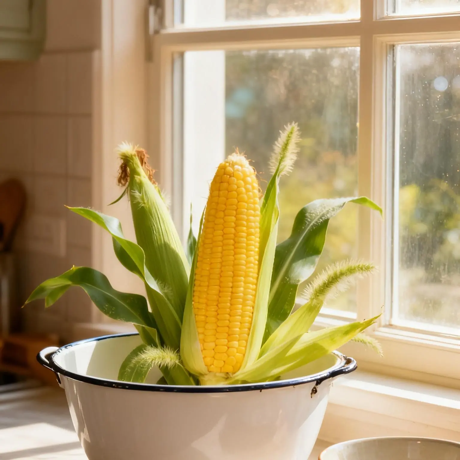 50Pcs Yellow Corn Seeds – Heirloom Yellow Maize for Garden Planting, Bright Golden Kernels, Edible & Ornamental Variety