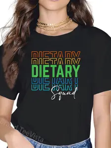 100% Cotton Funny Dietary Squad Cool Design Appreciation Week Healthcare T-Shirt